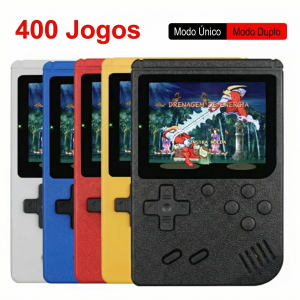 Console Portátil Retrô 400 Jogos Clássicos 8 Bits – Tela LCD Colorida 3.0" – Videogame Portátil Infantil e Adulto
