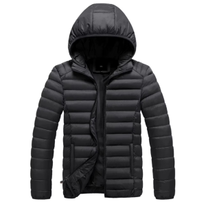 Jaqueta Puffer Bobojado Impermeável com capuz removível