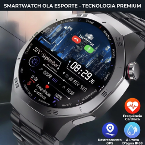 Relógio Android e IOS  masculino HD tela Amoled