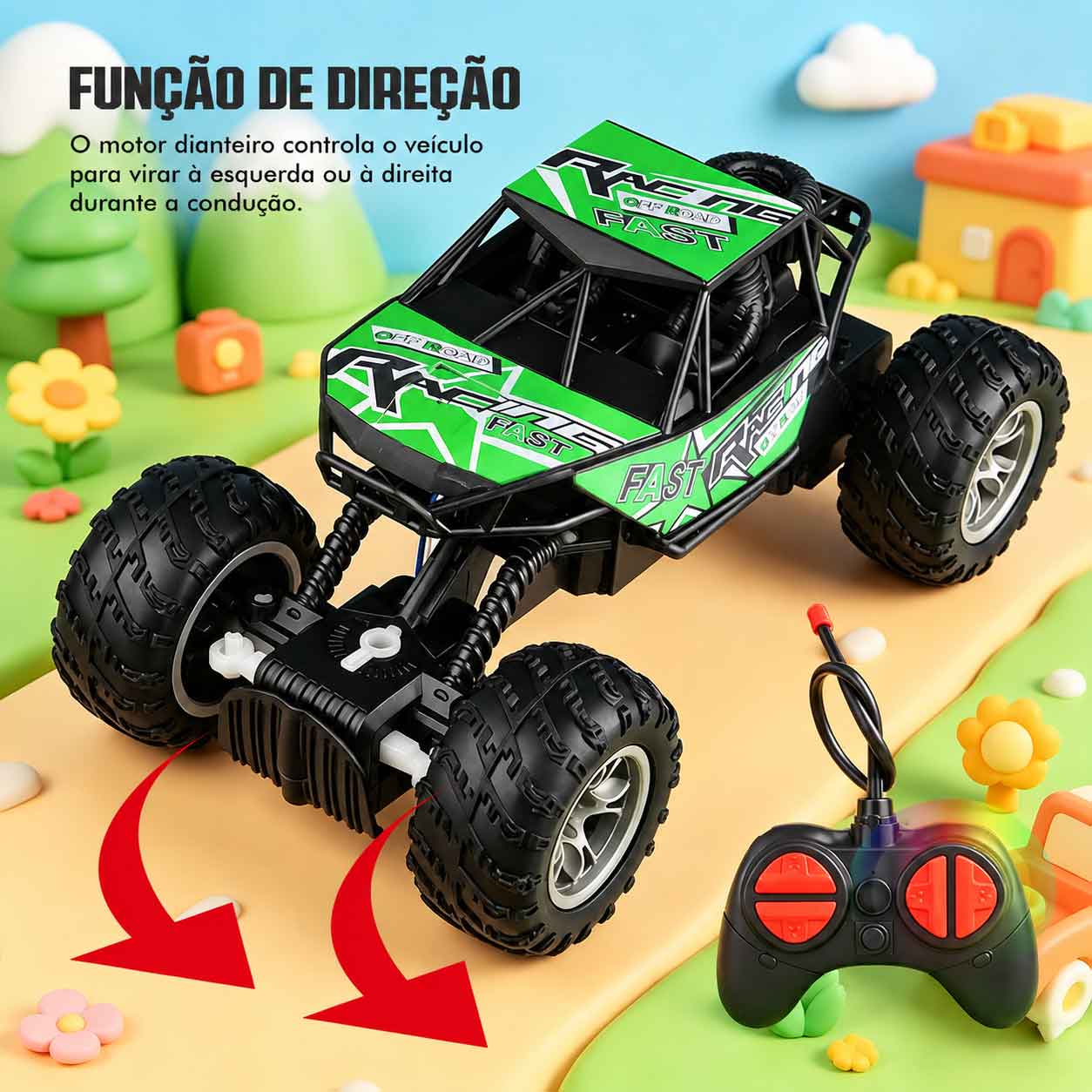 Carro de Controle Remoto Off-Road para Crianças e Meninos - Imagem 2